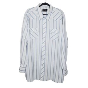White Horse Pearl Snap Button Up